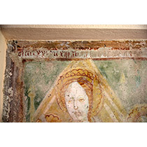 datazione dell'affresco: 1371 - MCCCLXXI DIE XIII datazione dell'affresco: 1371 - MCCCLXXI DIE XIII